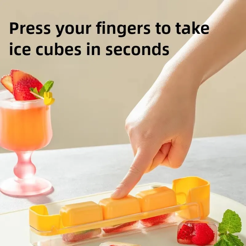 1/3/5/10 قطعة قالب مكعبات الثلج سيليكون محلية الصنع علبة ثلج صانع المصاصة الفريزر آيس كيوب صانع الغذاء الصف صندوق صنع الثلج
