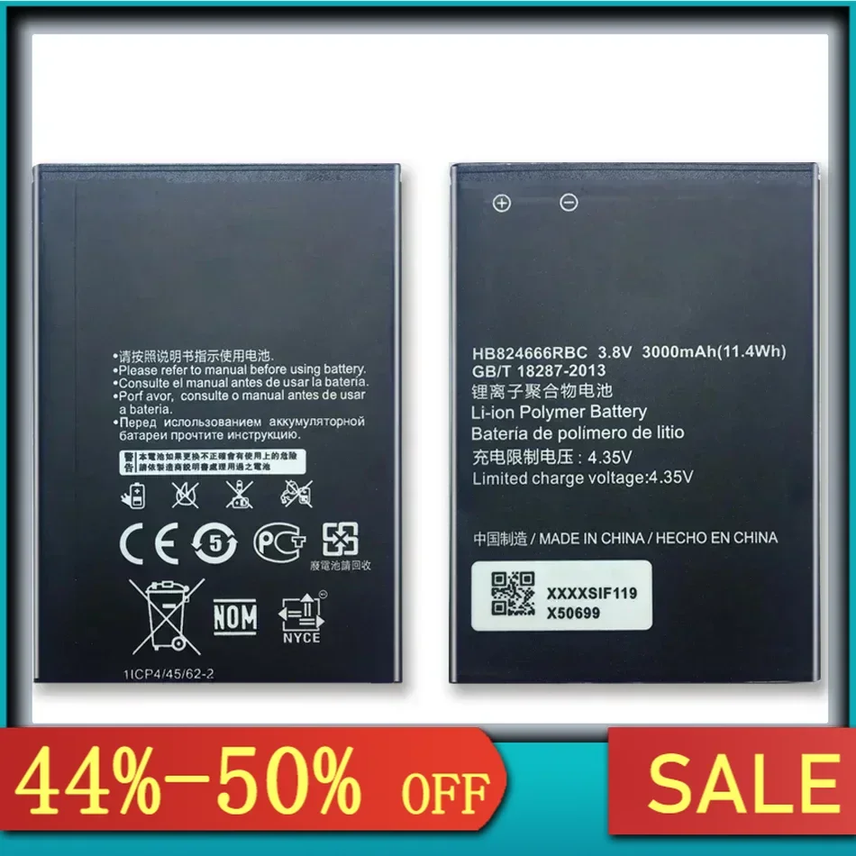 For Huawei E5577 E5577bs-937 E5577s-321 Replacement Battery HB824666RBC 3000Mah With Track Code