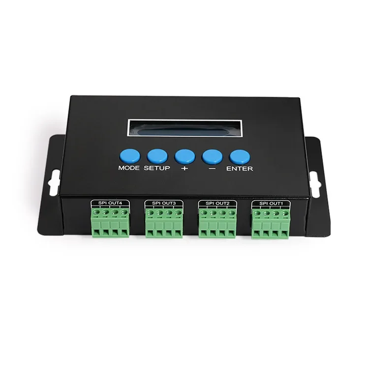 

Ethernet-SPI/DMX pixel light controller BC-204 BC-216 DC5V-24V Artnet Water Running Strip Support Series Driving IC Controller