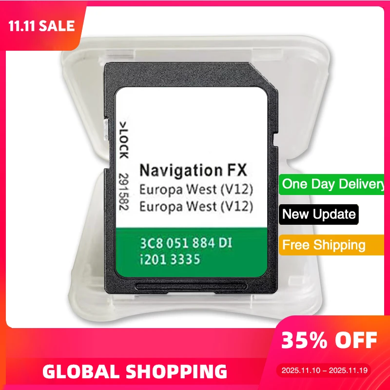 

Sat Nav SD Card Navigation FX V12 Europa 2020 for VW for Volkswagen RNS310 West Seat Skoda Amundsen