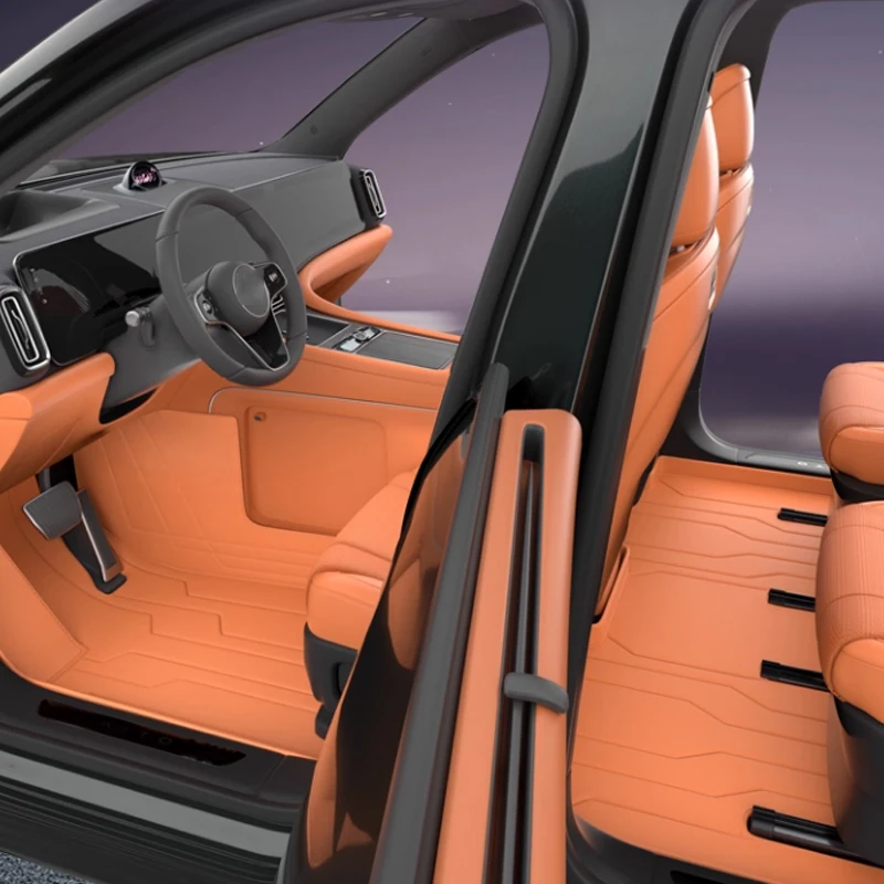 

For AITO M9 2025 Foot Mat Full Surround Special Five Seater Six Seater Nappa Leather Car Interior Accessories Carpet Mat