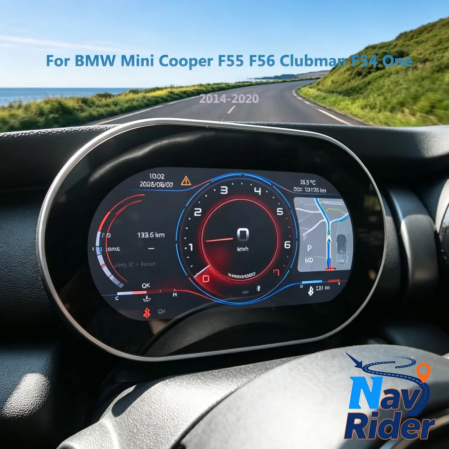 Digital LCD Instrument Cluster Speedometer For BMW Mini Cooper F55 F56 Clubman F54 One 2014‑2020 Dashboard Screen Head Unit