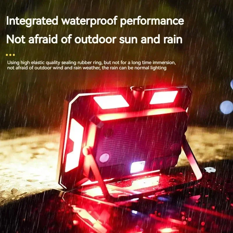 Super Powerful LED Camping Lamp Type-c Rechargeable Strong Magnetism Work Light Infinite Dimming Outdoor Camping Tent Lantern
