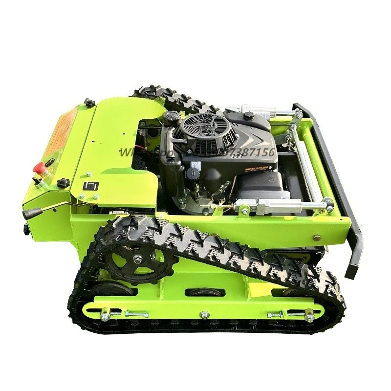 China Supply Rubber Crawler Robot Self Propelled Garden Remote Control Lawn Mower For Sale