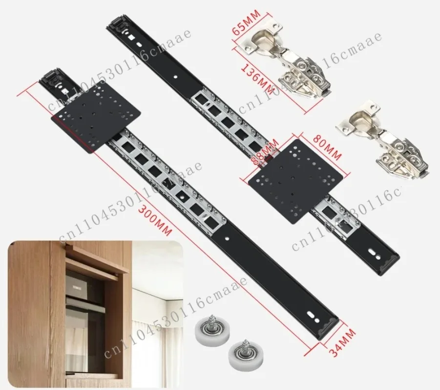 

New Cabinet, Air Conditioning Cabinet, Flip Hidden Folding Flat Door, Sliding Pocket Door, Top Mounting Rail Accessories