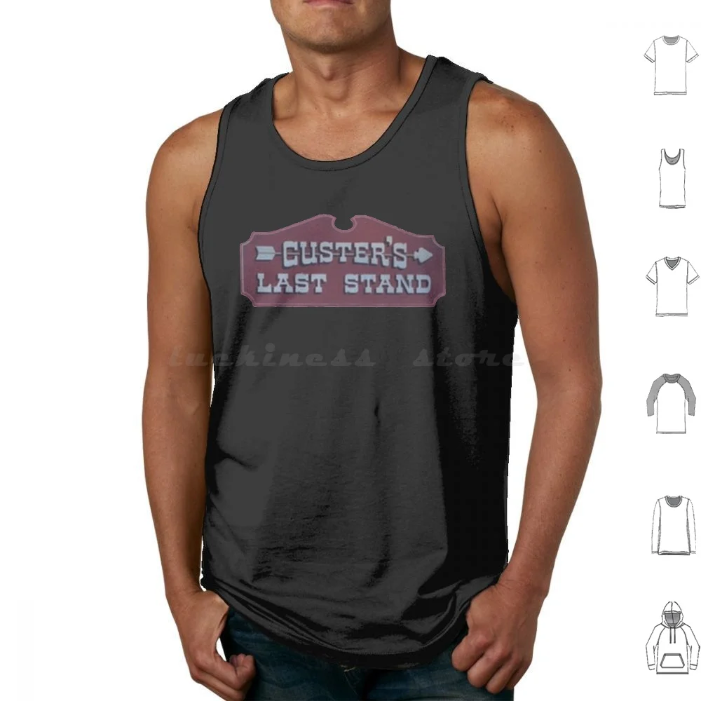 Custers Last Stand 2 Tank Tops Print Cotton New York New Sullivan County Monticello Borscht Belt Sleepaway Camp