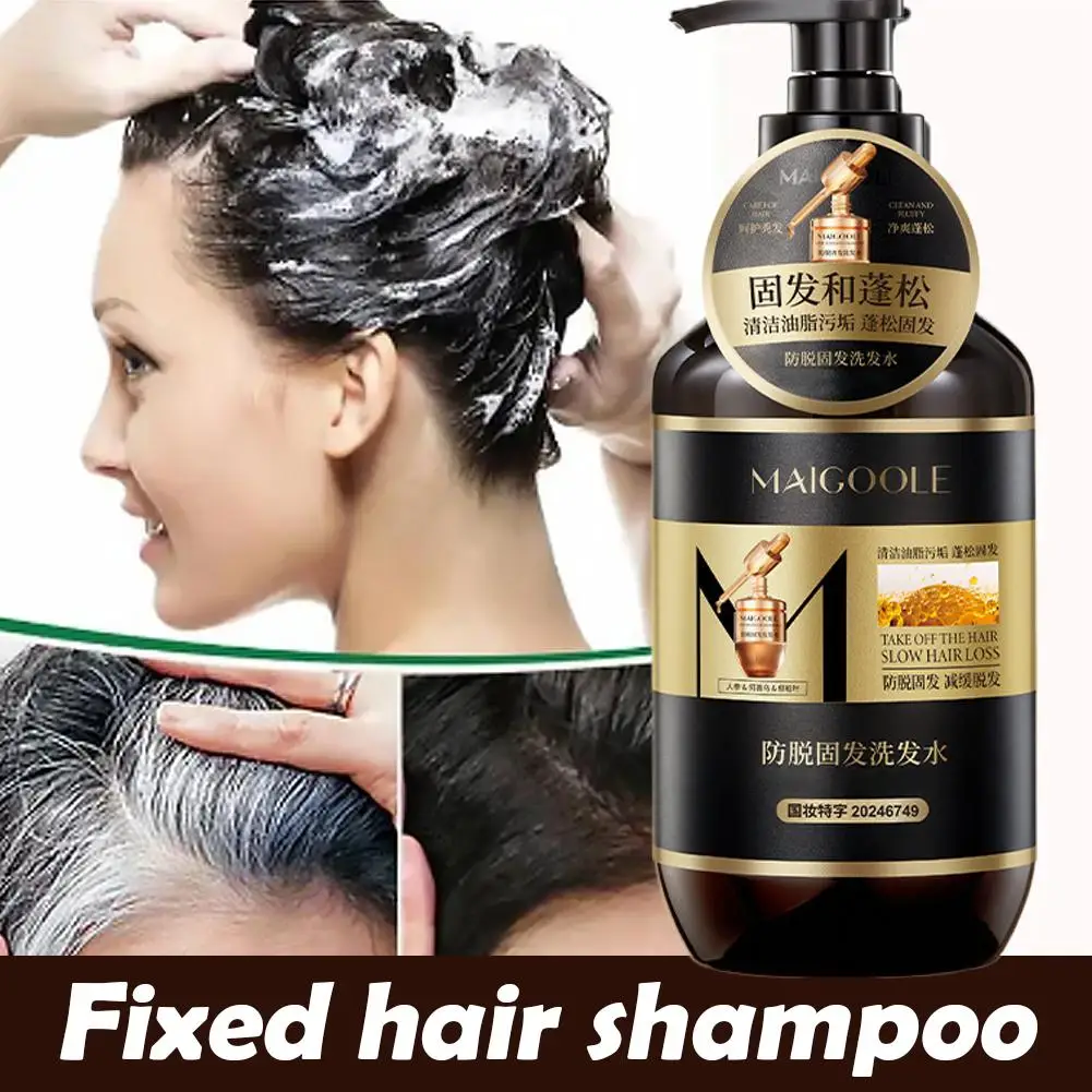 Polygonum HeShou Wu & Ginseng Shampoo 400ml Anti-Hair Loss Herbal Shampoo Strengthening Hair Deep Cleaning for All Hair Types