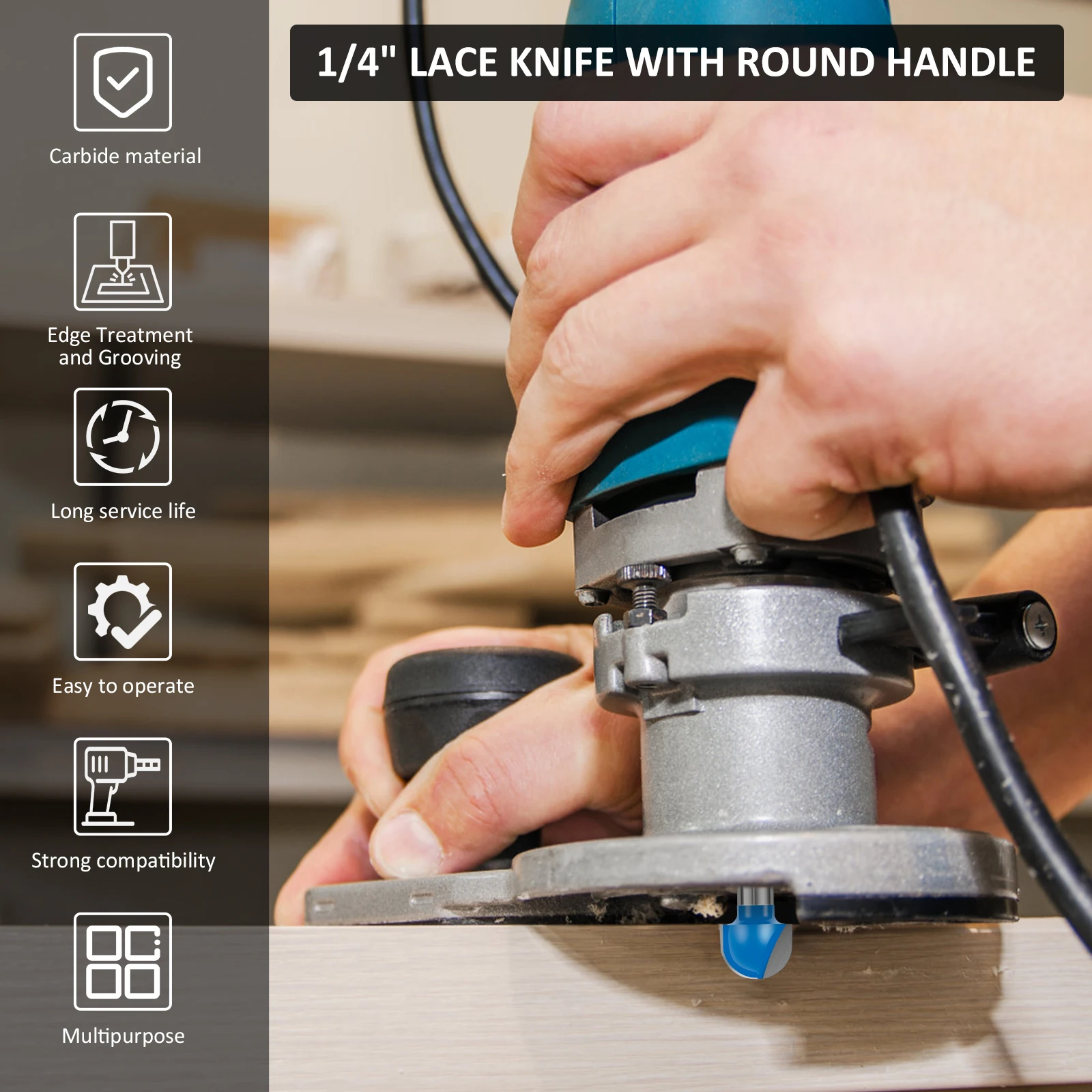 1/4inch 5/16inch Shank Ball Nose End Mill Round Nose Cove CNC Milling Bit Radius Core Box Solid Carbide Router Bit Tools