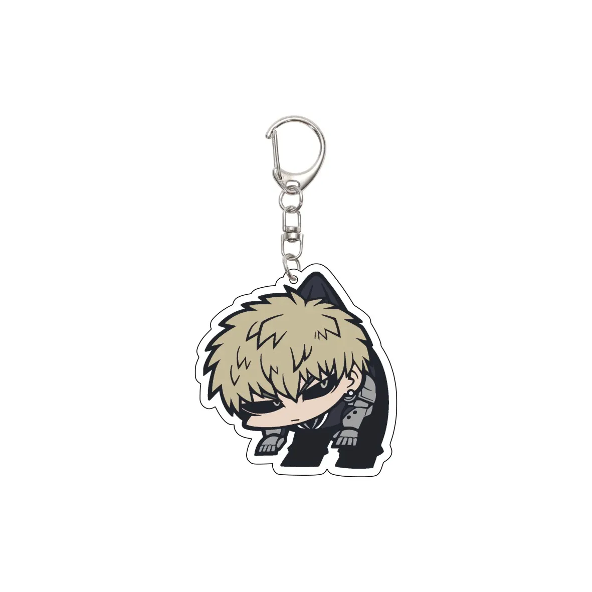 55MM Anime ONE PUNCH MAN Keychain Saitama/Genos/BLAST/Tatsumaki Key Chain Acrylic Model Plate Christmas Gifts - view 4