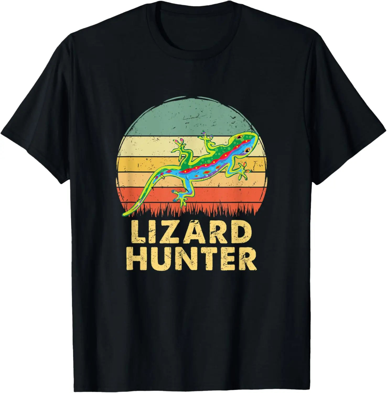 Ph Vintage Lizard Hunter Costume Funny Reptile Lovers T-Shirt