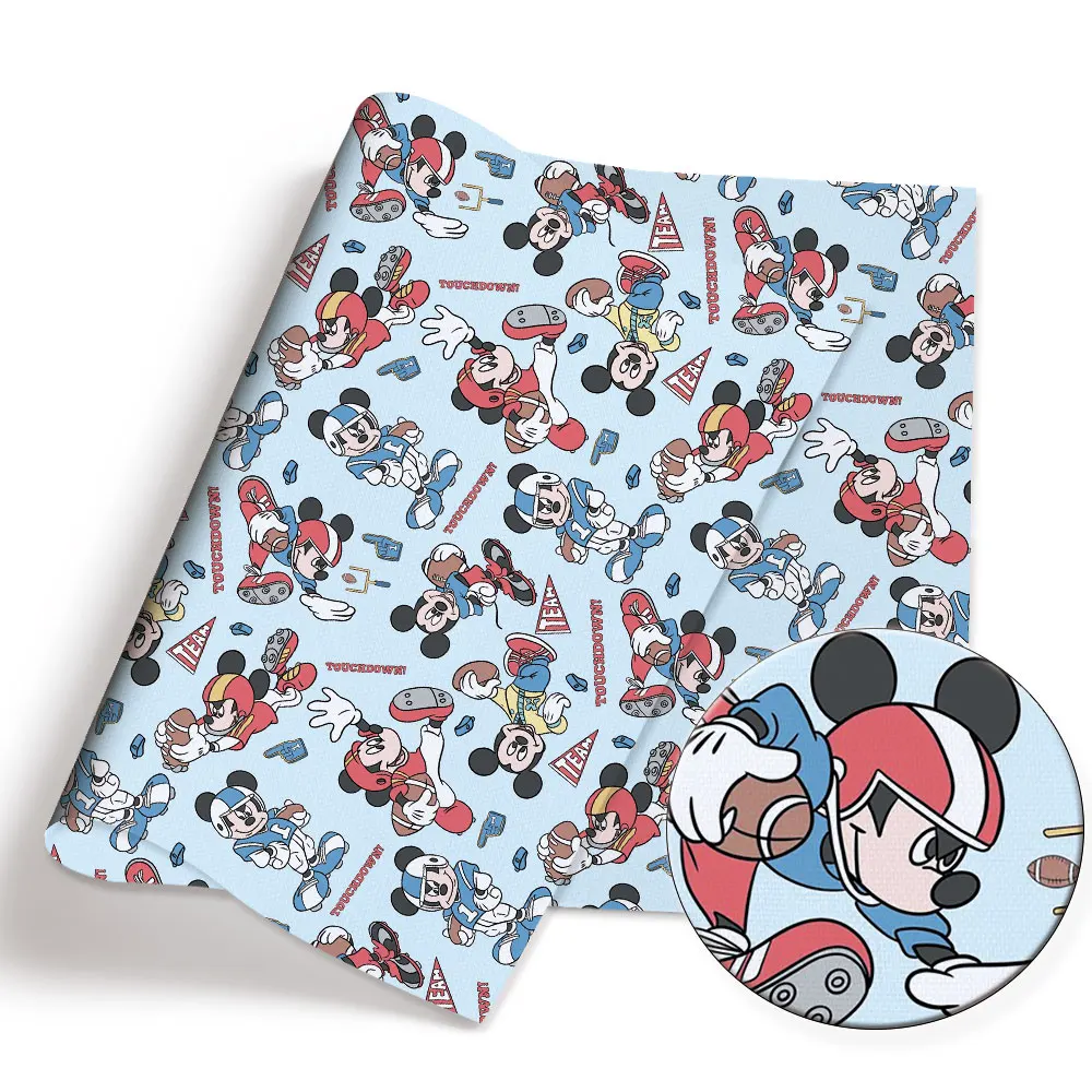 عيد الميلاد ديزني النسيج 140x50 سنتيمتر الكرتون نسيج القطن خليط الأنسجة طفل المنسوجات المنزلية الخياطة دمية فستان الستار البوليستر #4