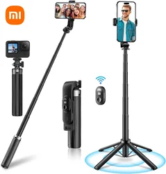 Xiaomi-Trépied de téléphone Selfie Stick, Extensible, Rechargeable, Contrôle Bluetooth, Vis 1/4 