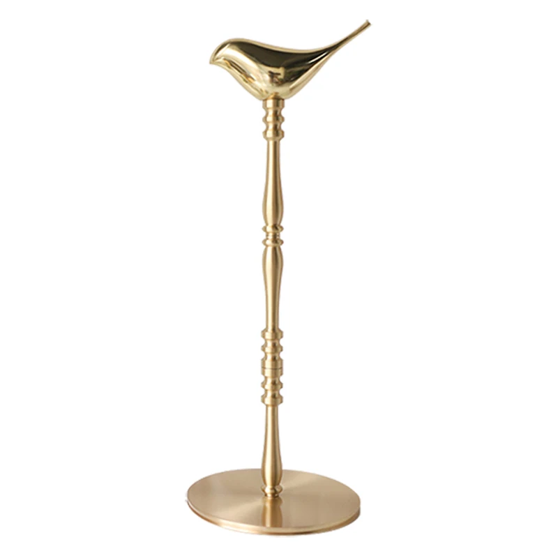 

Minimalist Copper Paper Towel Rack Golden Bird Decorative Tissue Box Holder Marble Base Tissue Box Paper Holders Modern Decor