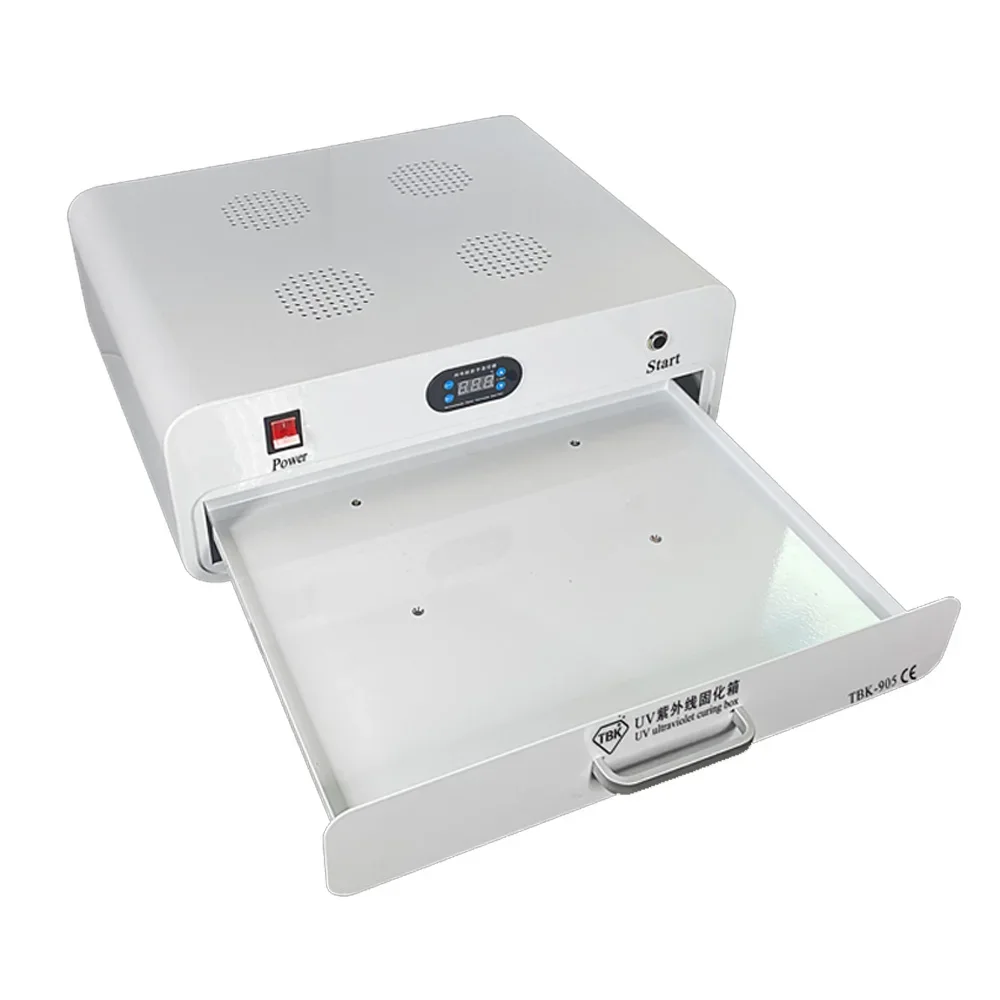 Mobile Phone Repair Machine TBK 905 Ultraviolet Curing UV Lamp Box 80pcs LED light For Curved Screen Glass OCA Curing 110V 220V
