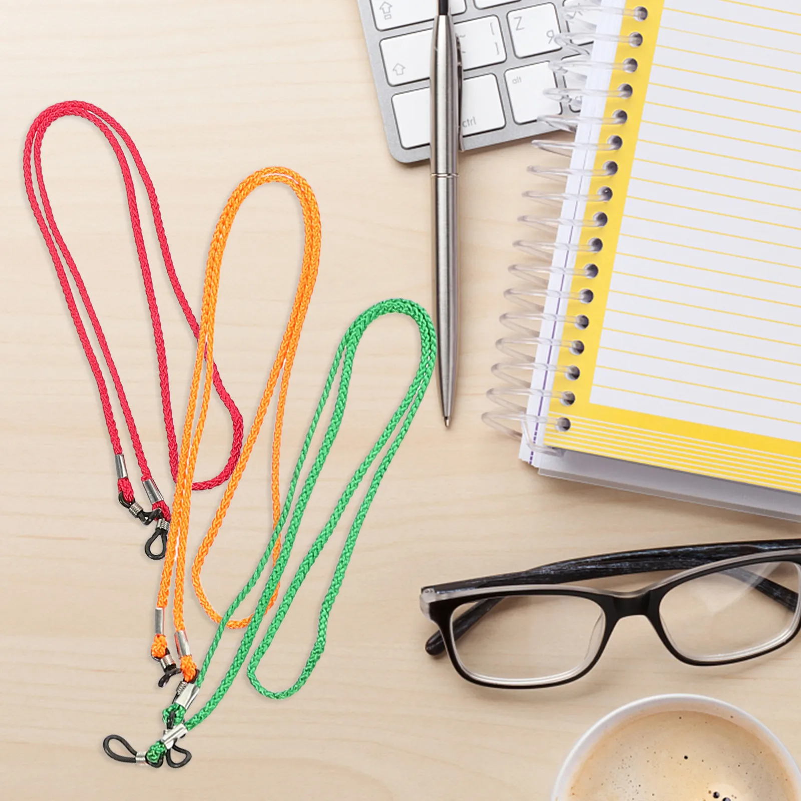 

12 шт. Противоскользящие шнурки для очков, износостойкие ремешки премиум-класса для бега, пеших прогулок, велоспорта, надежное крепление на шею, руку, голову