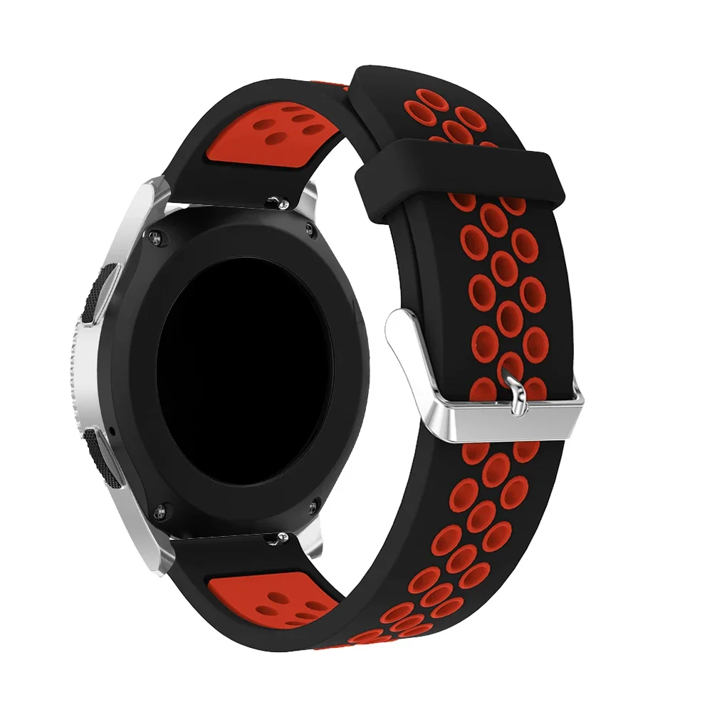 hole circular Silicone Watch for Samsung Galaxy Watch 46mm version Watch Replacement Bracelet Band Strap for SM-R800 Top Quality