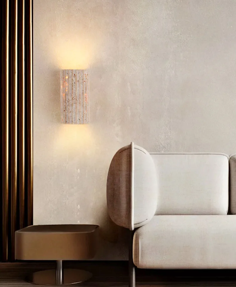Three-Dimensional Natural Stone Wall Light Outdoor 3000K
