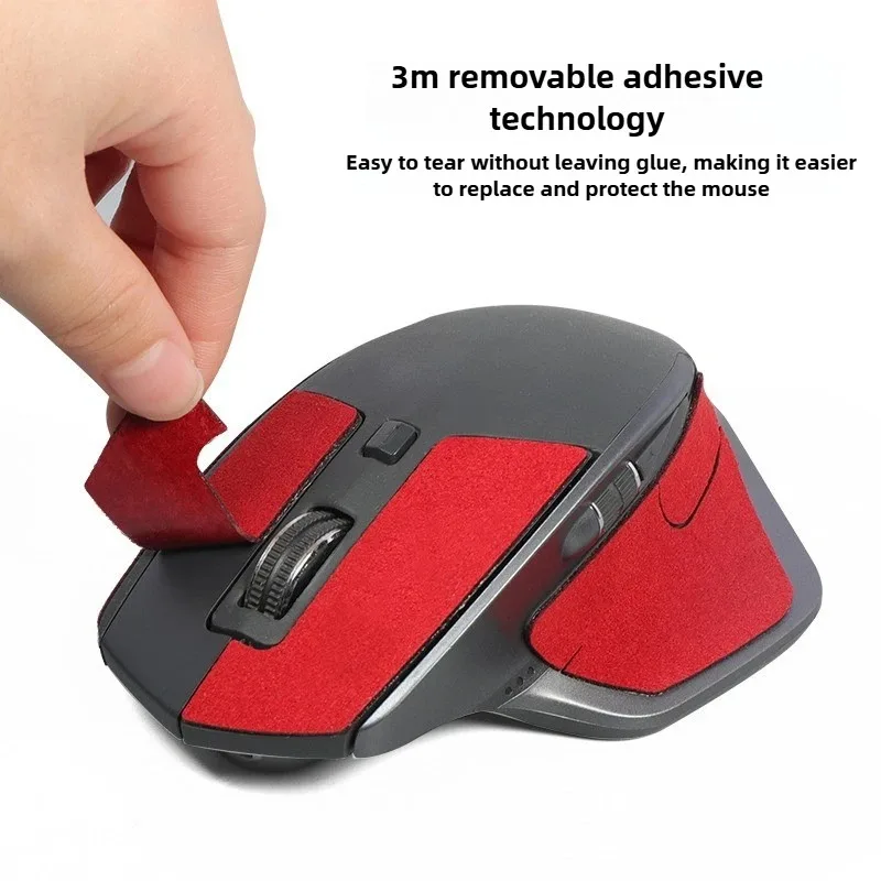 Adesivo antiderrapante de camurça ergonômica para Logitech MX Master 3 – Cobertura completa absorvente de suor, antiarranhões para trabalho e jogos