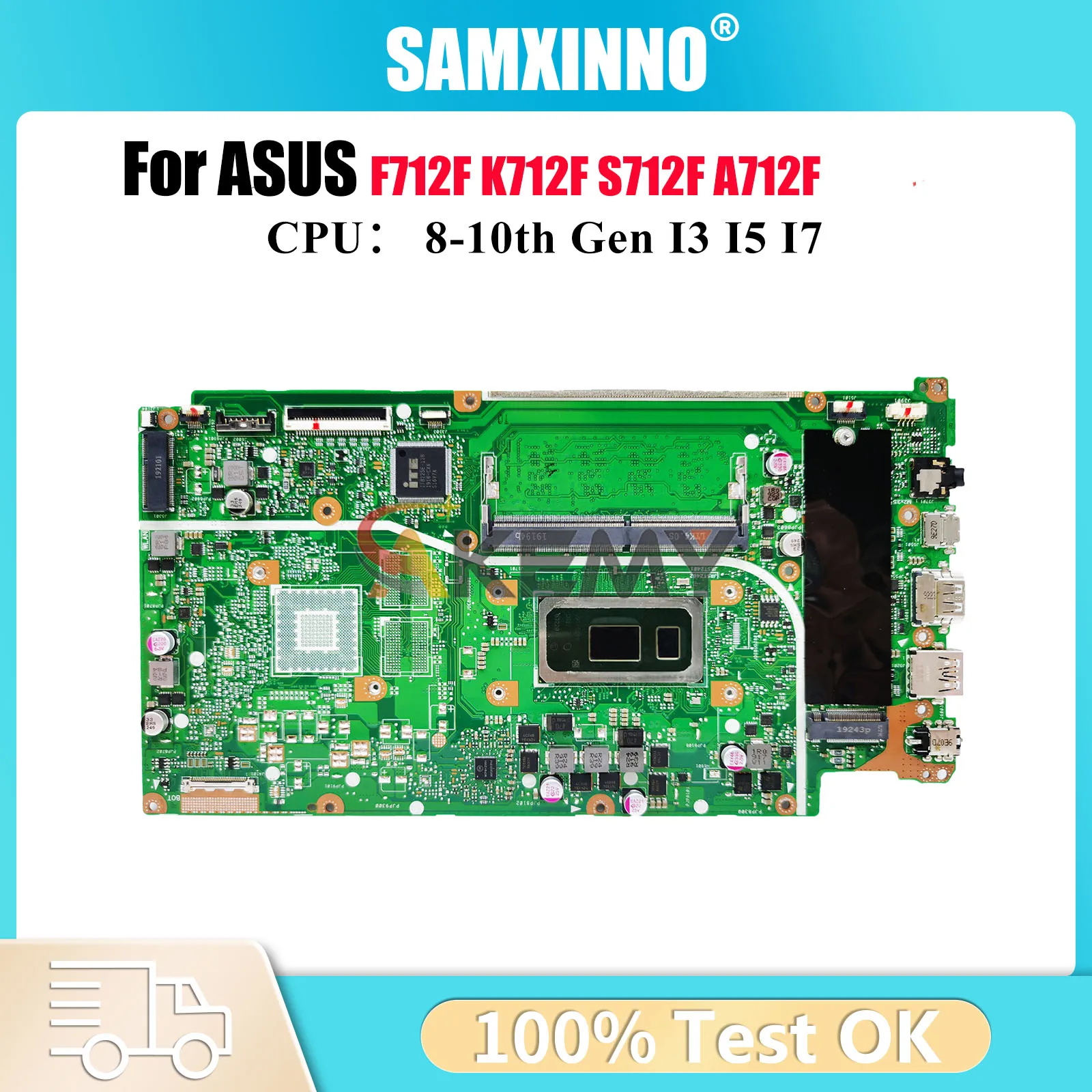 

X712FA Laptop Motherboard For ASUS X712FL X712FB F712F X712FF A712F K712F X712FJG S712F X712F X712FJ Mainboard With I3 I5 I7 CPU