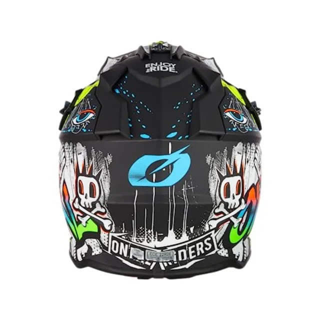 2SRS Helmet Adult Rancid for motorcycle riding ABS plastic matte black lightweight and DOT certified