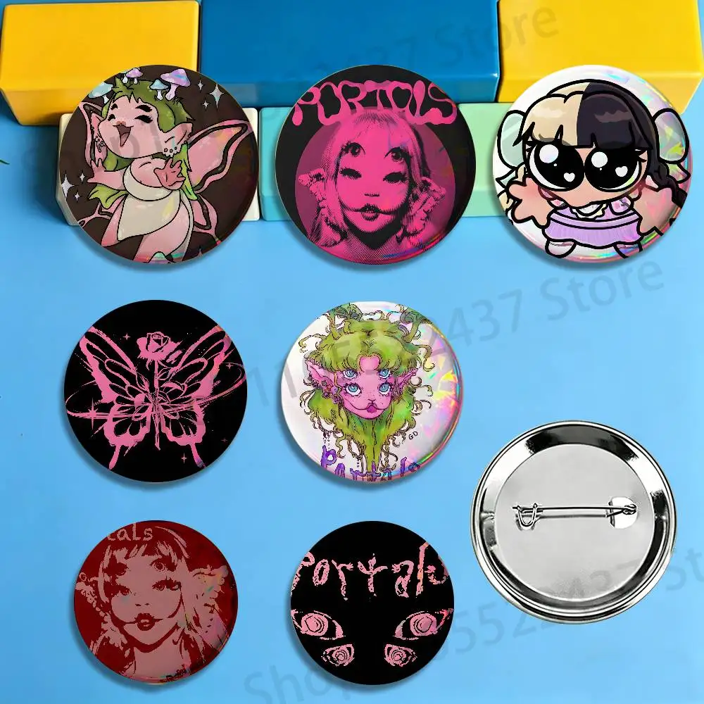 PORTALS M-Melanie Martinez Badges Cartoon Character Pins Brooch for Bag Shoes Decoration Jewelry Gifts