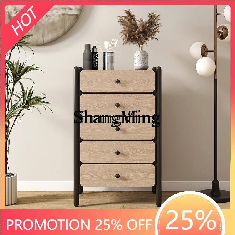

ZYY chest drawers bedroom white elephant wood art decoration storage living room wabi sandy wind solid wood drawer cabinet