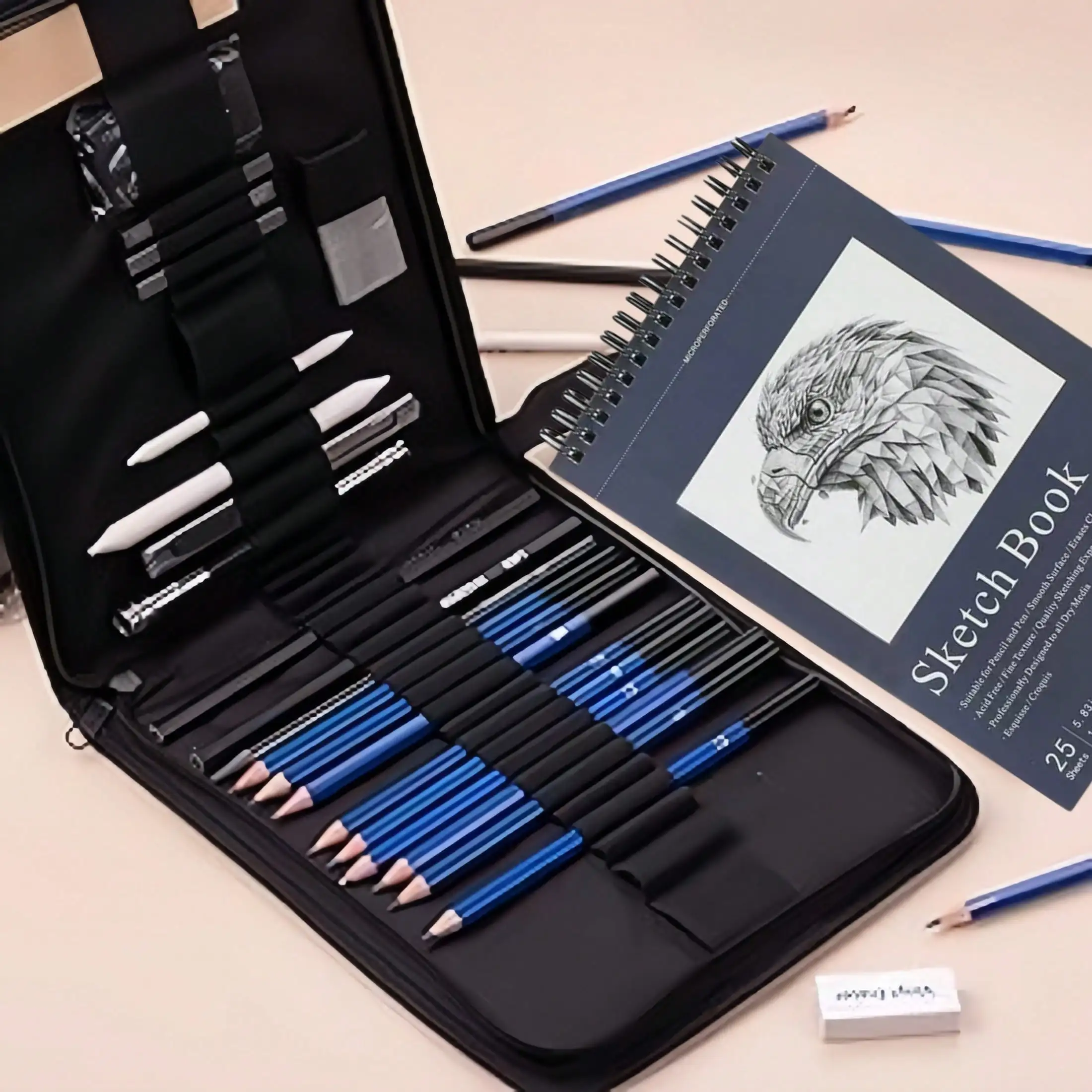 

Professional Drawing Pencil Set – 35-Piece Sketching & Painting Kit for Artists