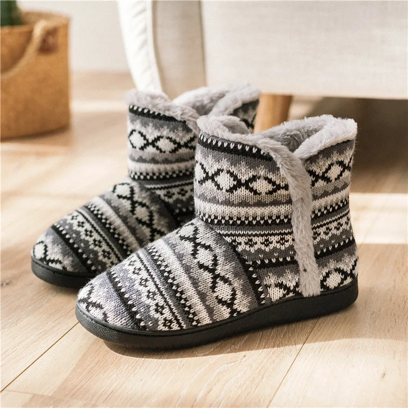 

Women's Cotton Slippers Winter Indoor Fluffy Warm Fuzzy House Slippers Outdoor Fuzzy Soft Furry Slippers Warm Home Shoes Female