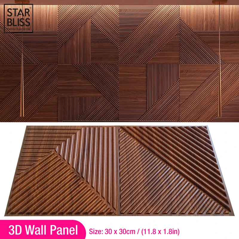 30x30cm 3D wall sticker decorative ceiling living room wallpaper mural 3d waterproof 3D Wall panel mold bathroom kitchen Office