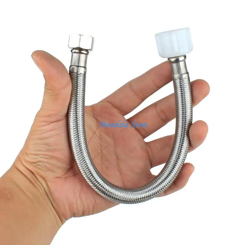 U2JC 7/8inch to 1/2inch Toilet Water Connectors Hose Flexible Toilet Connector
