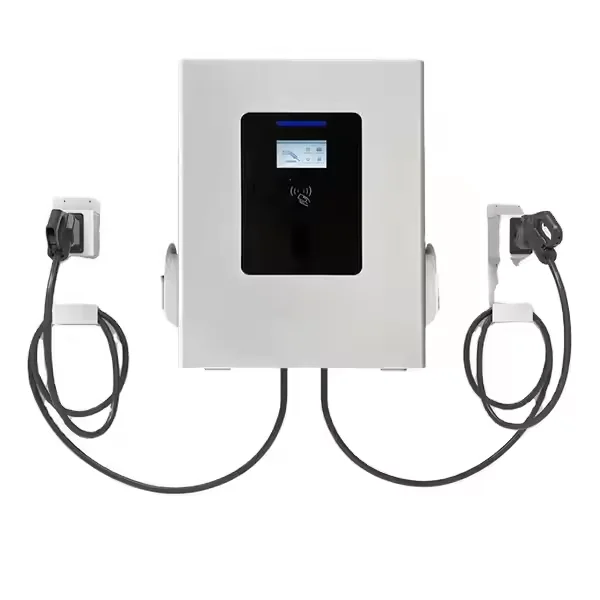Double Gun 30KW 40KW 60KW EV Wall-mounted DC Charging Station For Commercial And Household Use