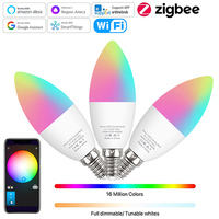 Ewelink E14 Smart Wifi Led Light Bulb Zigbee RGBCW Led Lamp Works With Alexa Amazon Google Home Yandex Alice Smartthings