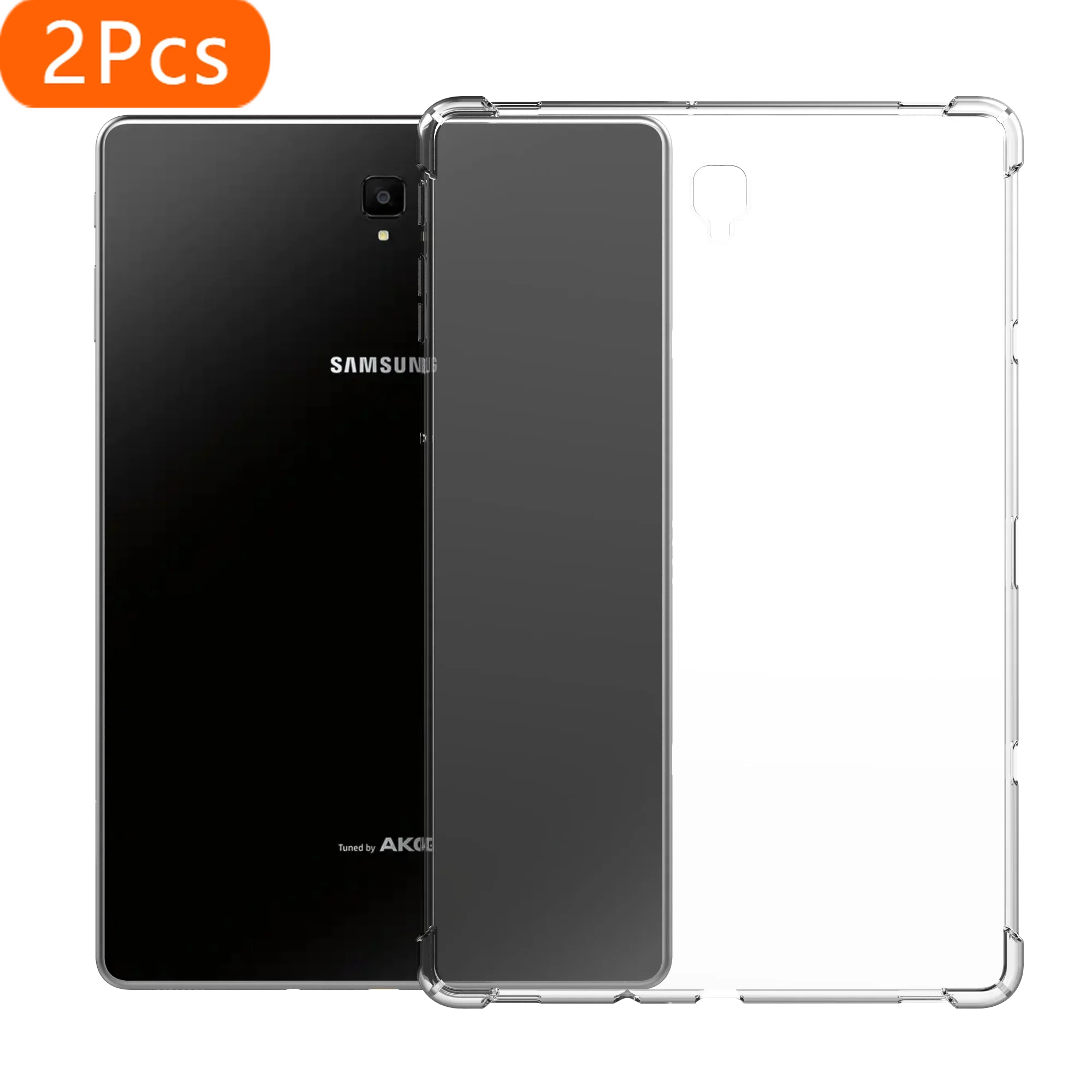 2 Stuks Clear Funda Case Voor Samsung Galaxy Tab Een S4 S5e S6 A7 S7 P200 T 280 290 500 510 515 590 T720 T830 T860 T865 T870 T875 T970