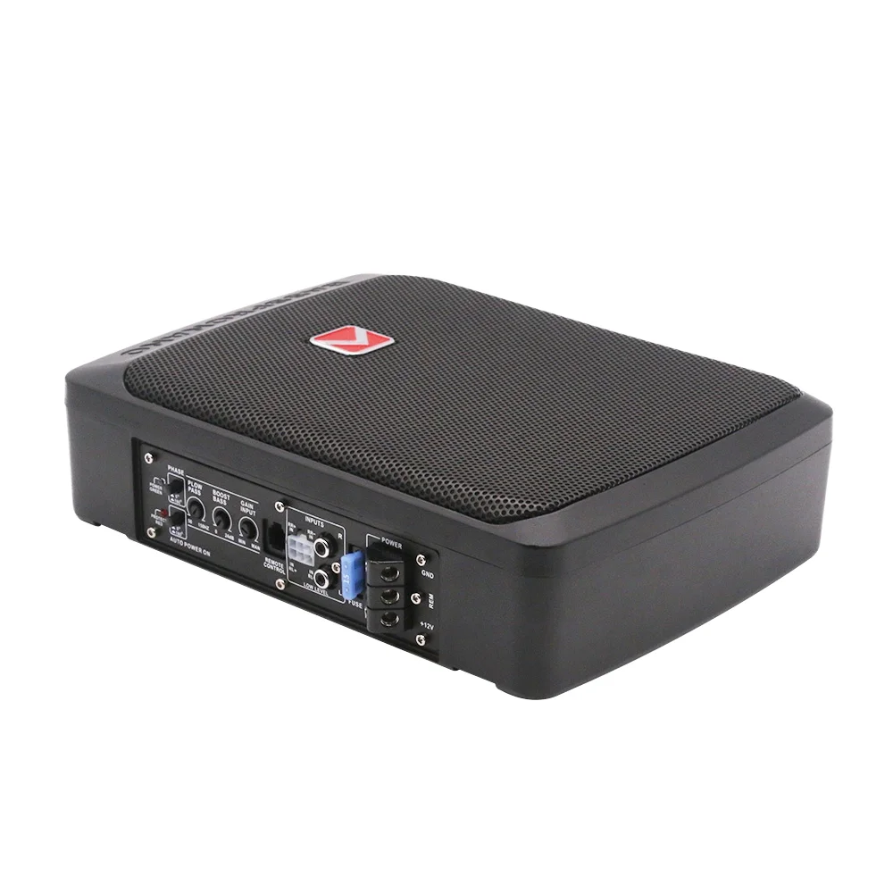 Kuer New Design 6*8" Car Audio Power Bass Auto Subwoofer Underseat Car Subwoofer With cable bag