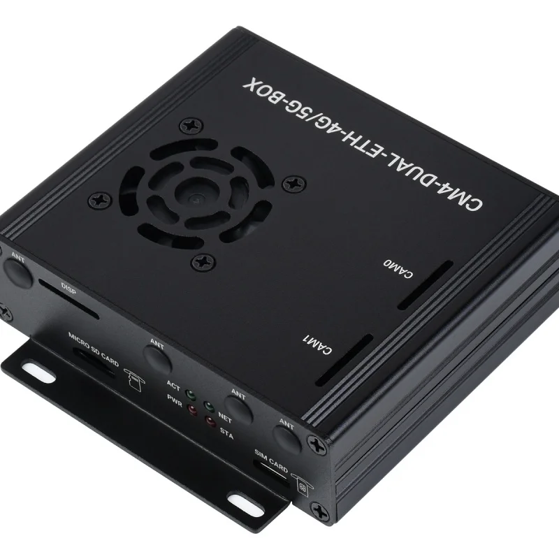 Dual Gigabit Ethernet 5G/4G Mini-Computer Based on Raspberry Pi Compute Module 4 (NOT Included), Metal Case, with Cooling Fan