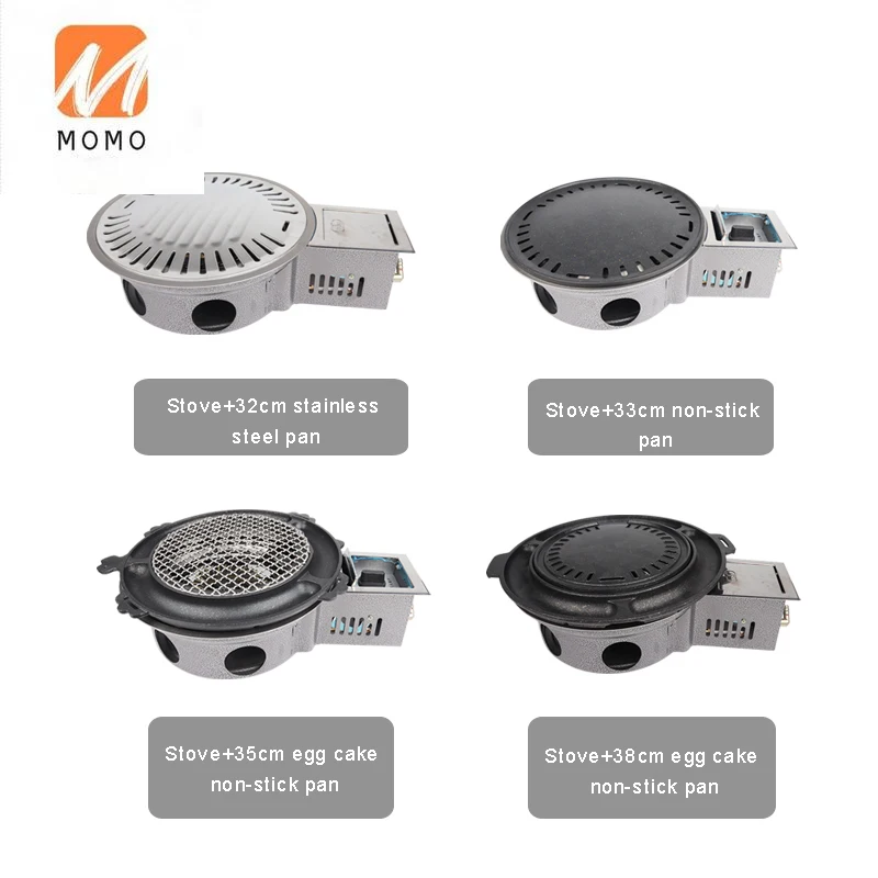 korean commercial table top hot pot burner BBQ gas yakitori grill barbecue