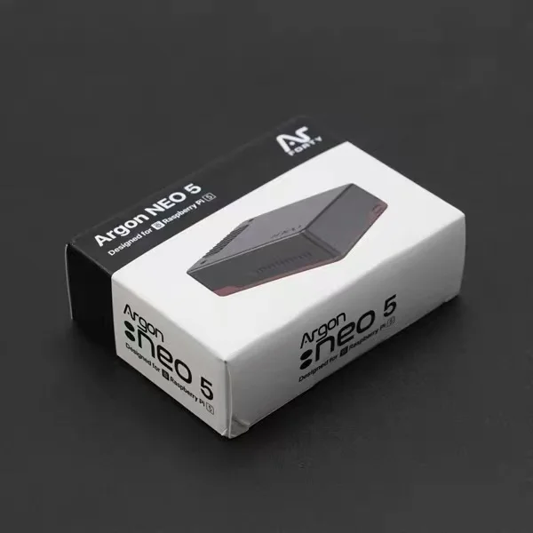 Custodia Argon NEO 5 BRED Raspberry Pi 5 (ventola integrata)