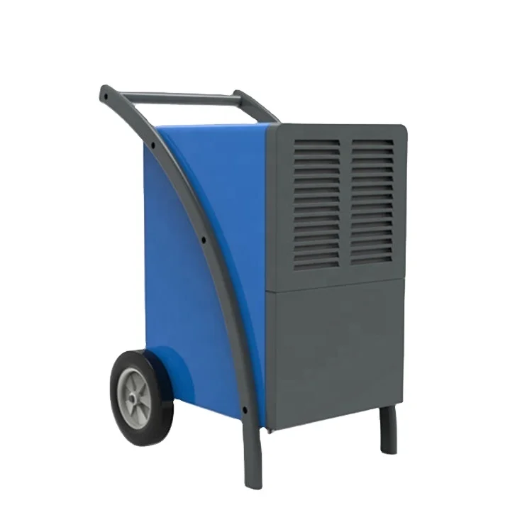 New design 60l/day Easy-moving steel casing industrial pool dehumidifier with universal wheels