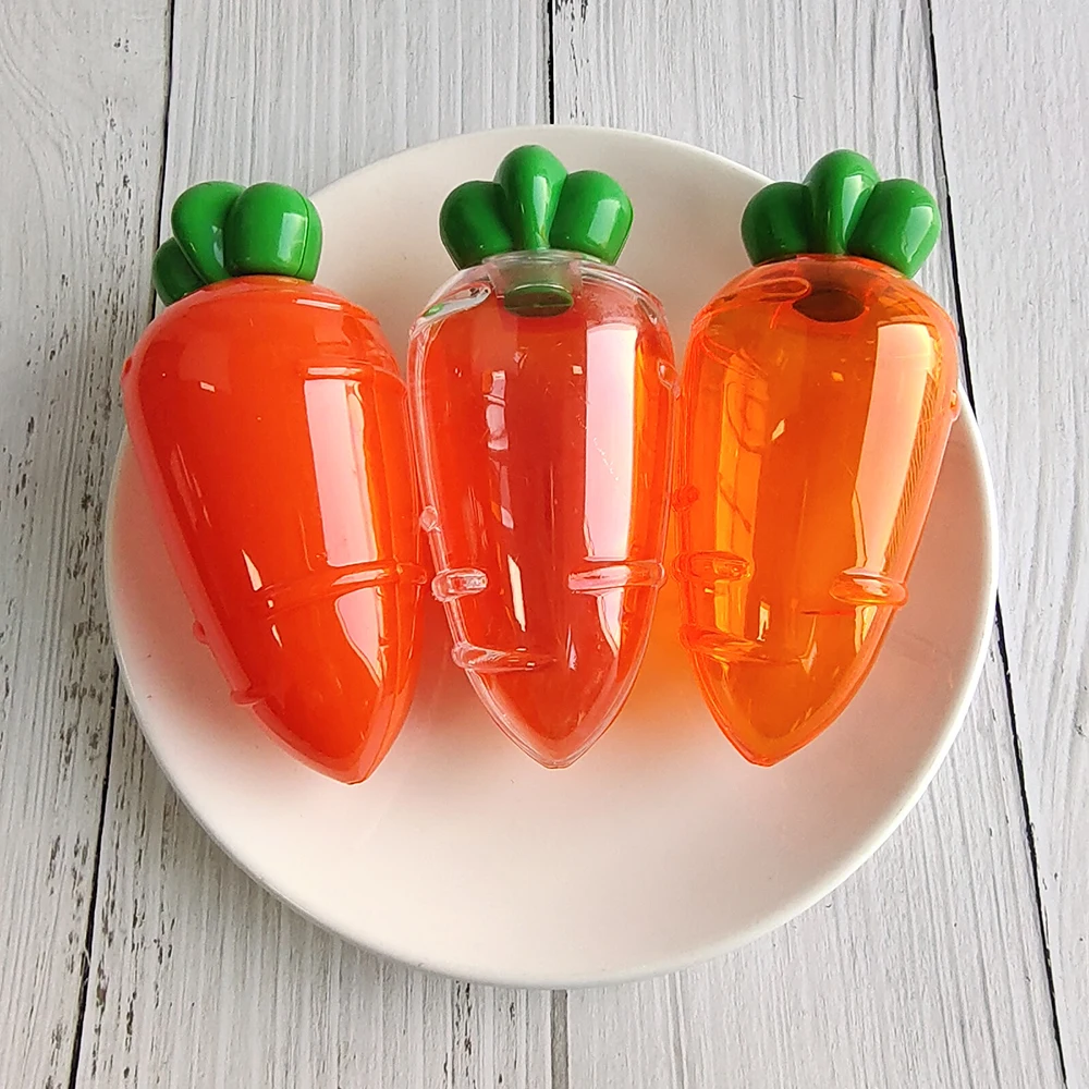 3Pcs Easter Carrot Candy Boxes Plastic Gift Box Carrot Shape Cartoon Cute for Birthday Party Easter Decoration Kids Favor 2024