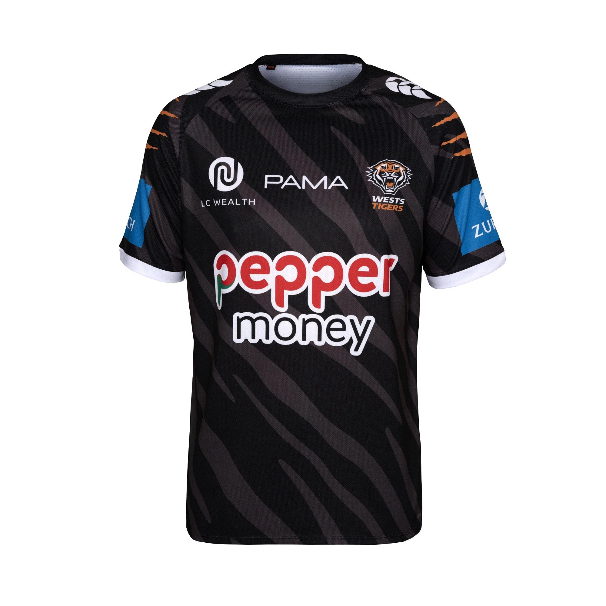 2026 New Tiger Stripe Wests Tigers Pepper Money Rugby Jersey Family Matching Y2K T-shirt Suitable for Daily and Training Wear