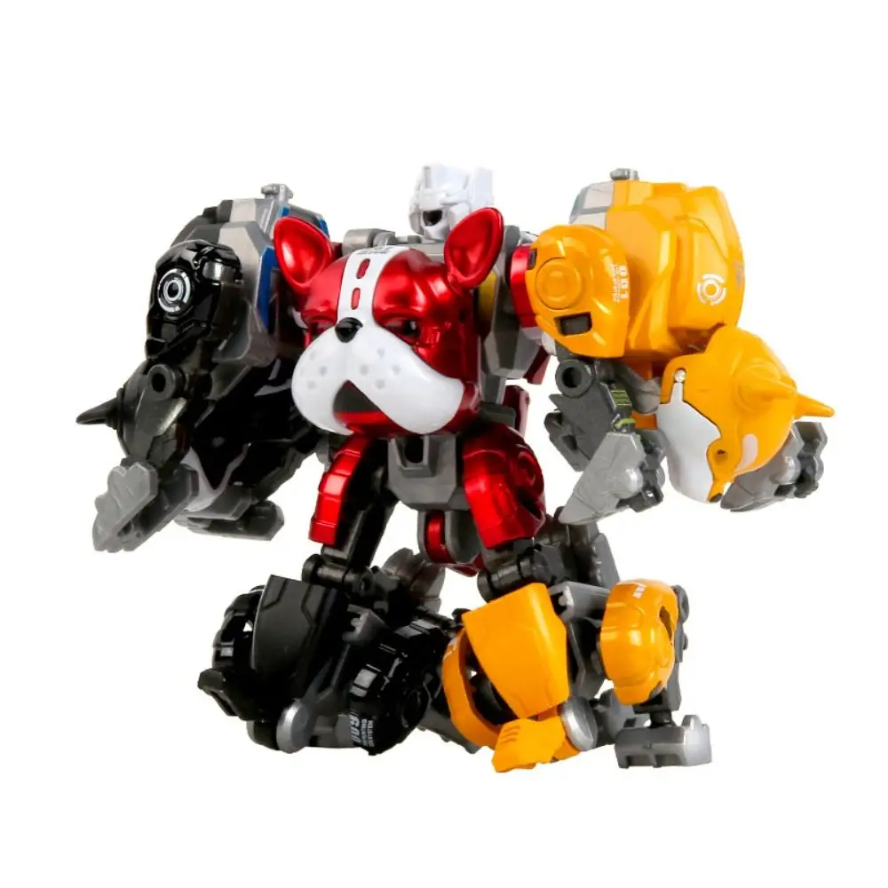 

2 in 1 Deformation Robot Dog Model Toys Movable Transformation Robot Toy Dog Cartoon Deformation Action Figure Kids Toy