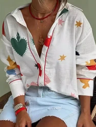 2024 Zomer Nieuwe Blusa Con Bordado De Camisa De Manga Corta Con Estampado Para Mujer, De Playa De Veran Zonneschijn Unieke Print