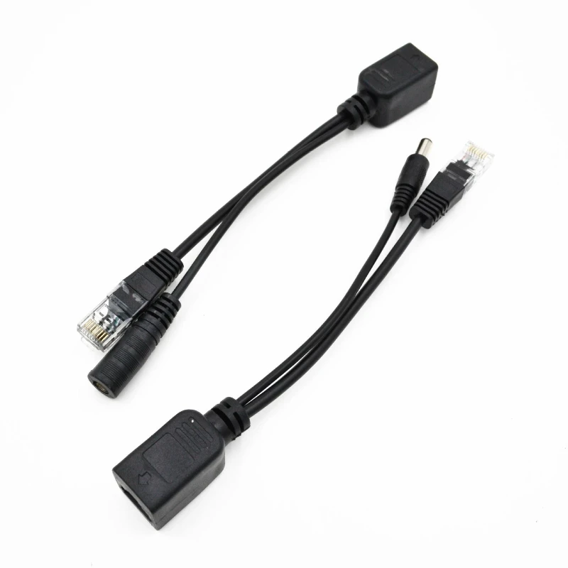 2 Pairs Non‑Standard POE Splitter & Combiner, 12V Network Central Power Supply Converter for Security Camera