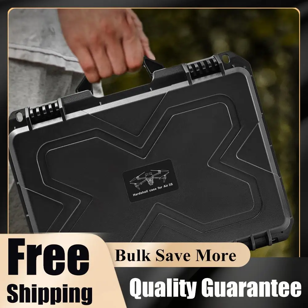 

Double Layer Hard Case Waterproof Explosin-proof Box Suitcase Hard Carrying Case for DJI Air 3S/Air 3 Drone RC2/RC N3 Controller