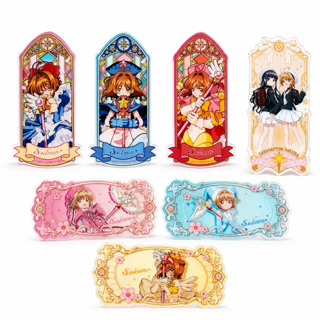 Official Cardcaptor Sakura Acrylic Clear Card Instant Photo Card Set Trading Cards TCG Sakura Kinomoto Collectible Box