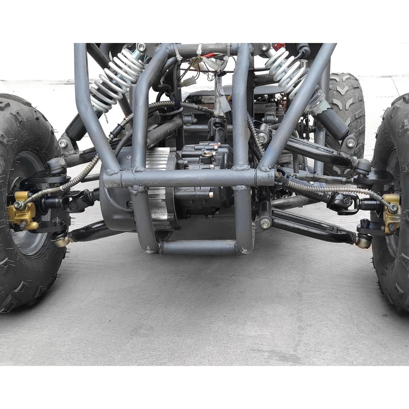 Go Kart Front Drive Shaft Axle Swing Arm 40'' Rear Kit 1500W Motor 4.10-6 Wheels for ATV Go Kart