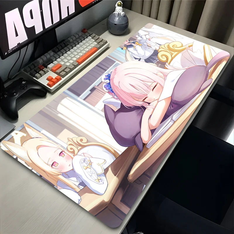 

Mouse Pad Large Blue Archive Misono Mika Gamer Keyboard Mat Pads Gaming Desk Protector Laptop Mousepad Deskmat PC game Mousepad