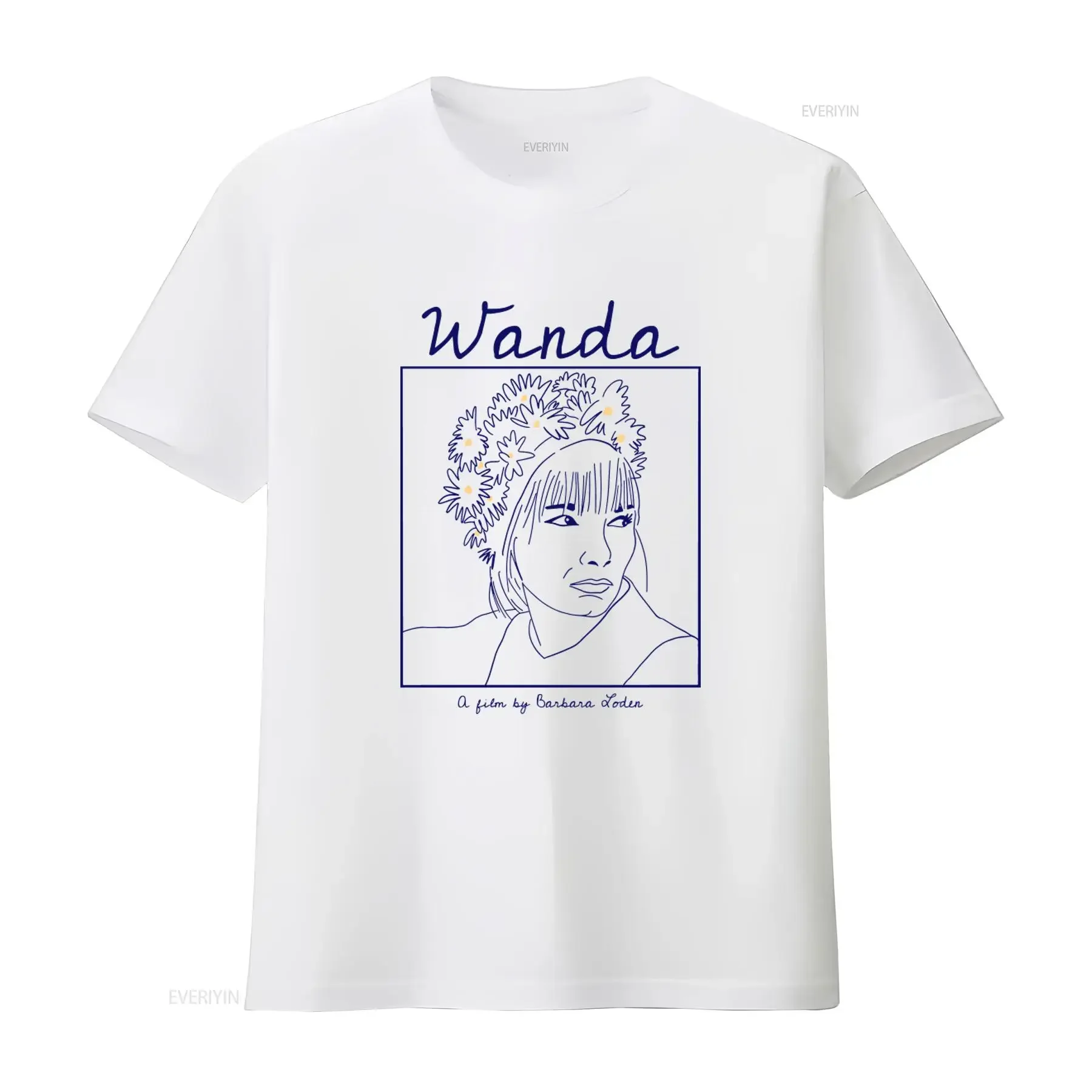 Wanda Barbara Loden Women In Film T shirt Unique Art Print for Movie Lovers vintage Washed Soft Slightly Casual Stretched