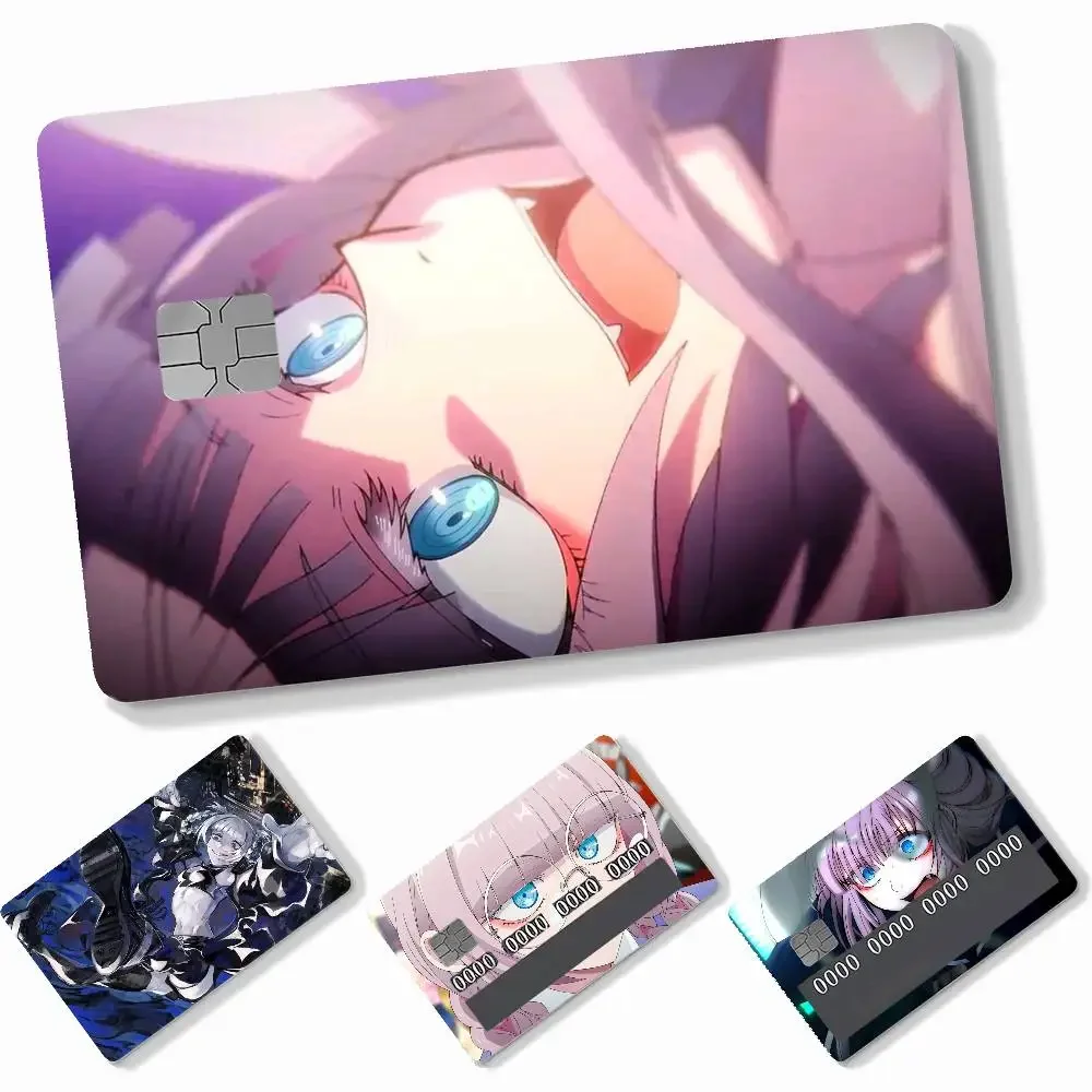 Call Night Nanakusa Nazuna Anime  4pcs Credit Card Skin Stickers Suitable for Bank  Transit Pass Decorative Cover