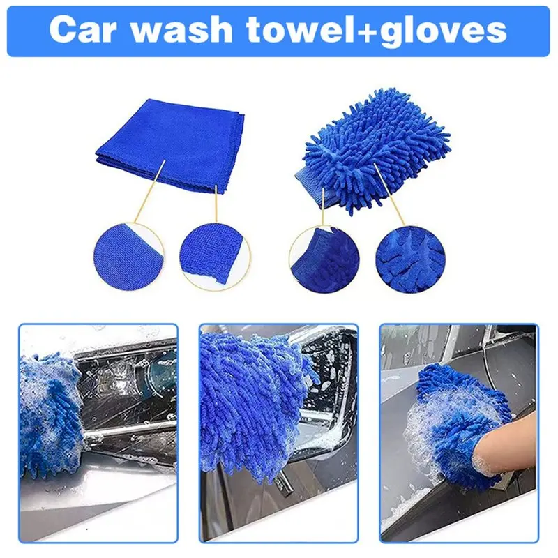 ABBZ-Kitchen Cleaning Kit 24 Piece Set Electric Drill Accessory Brush-Electric Car Wash Brush Car Polisher